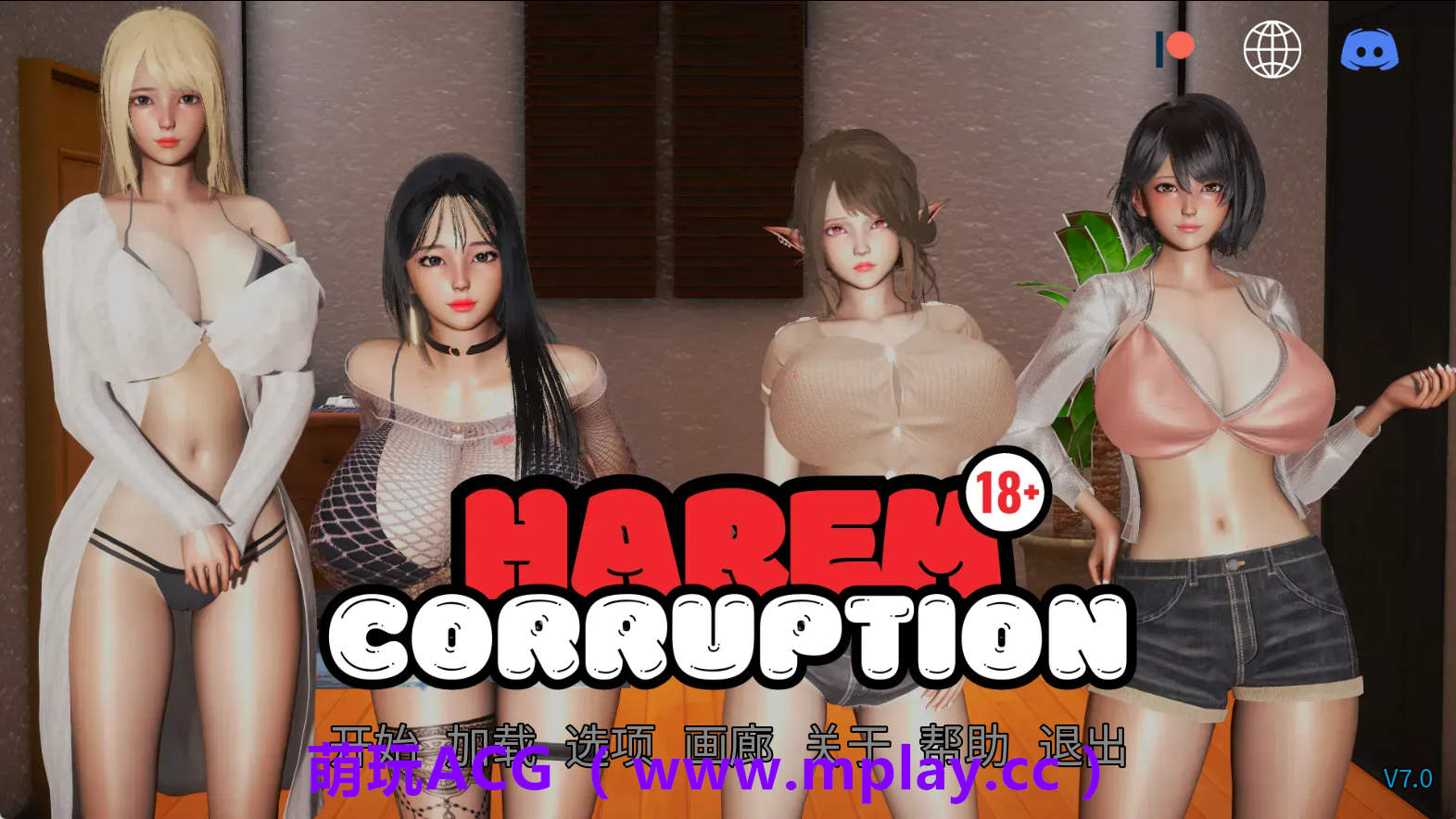 【PC/欧美SLG】后宫腐败v7.0 AI版【3.99G/汉化/动态/更新】-萌玩ACG