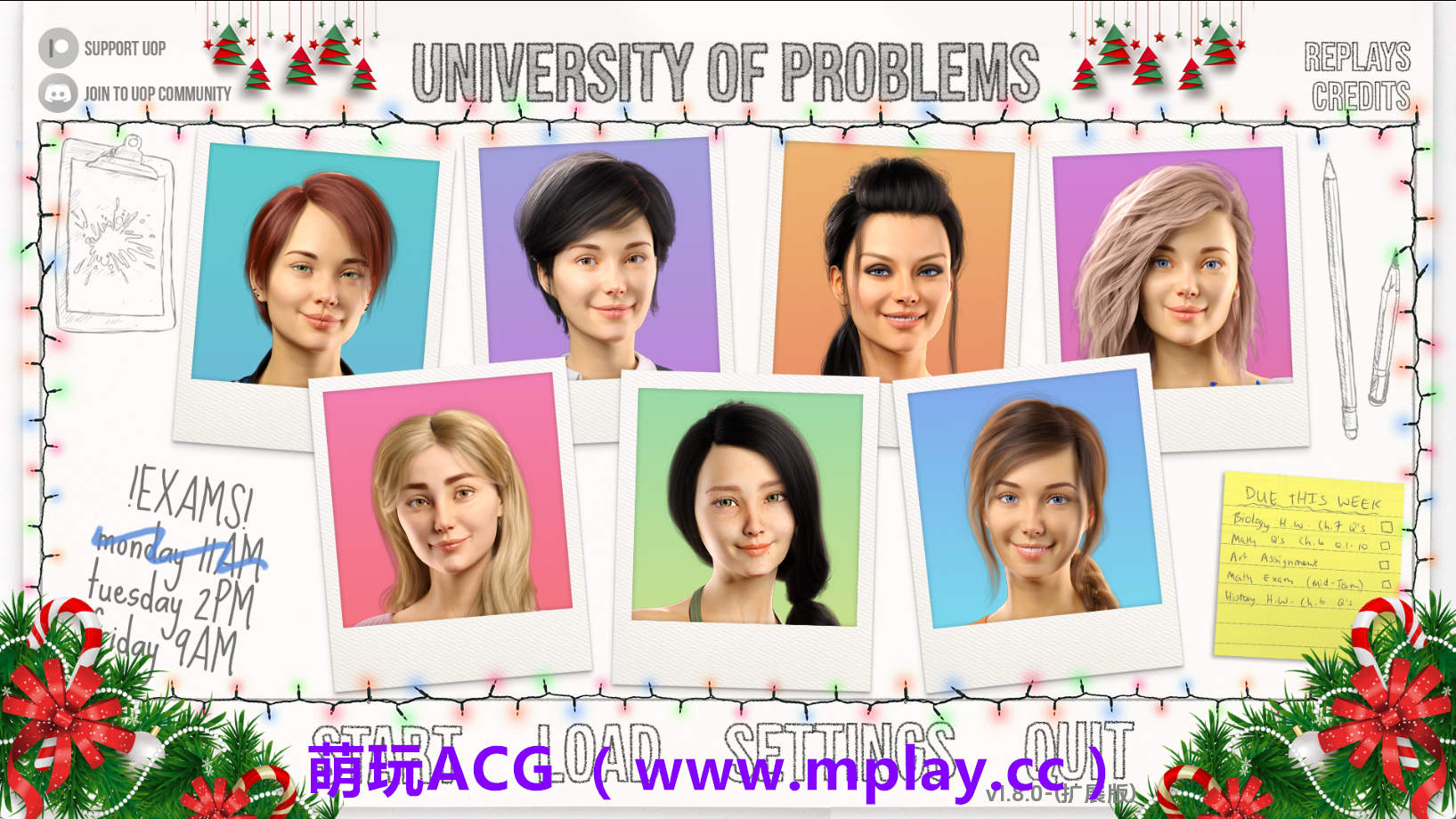 【PC/欧美SLG】学院情缘v1.8.0 AI版【14.3G/汉化/动态/更新】-萌玩ACG